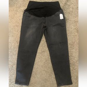 NWT Time and Tru Black Maternity Full Panel Jeans XXL (20)